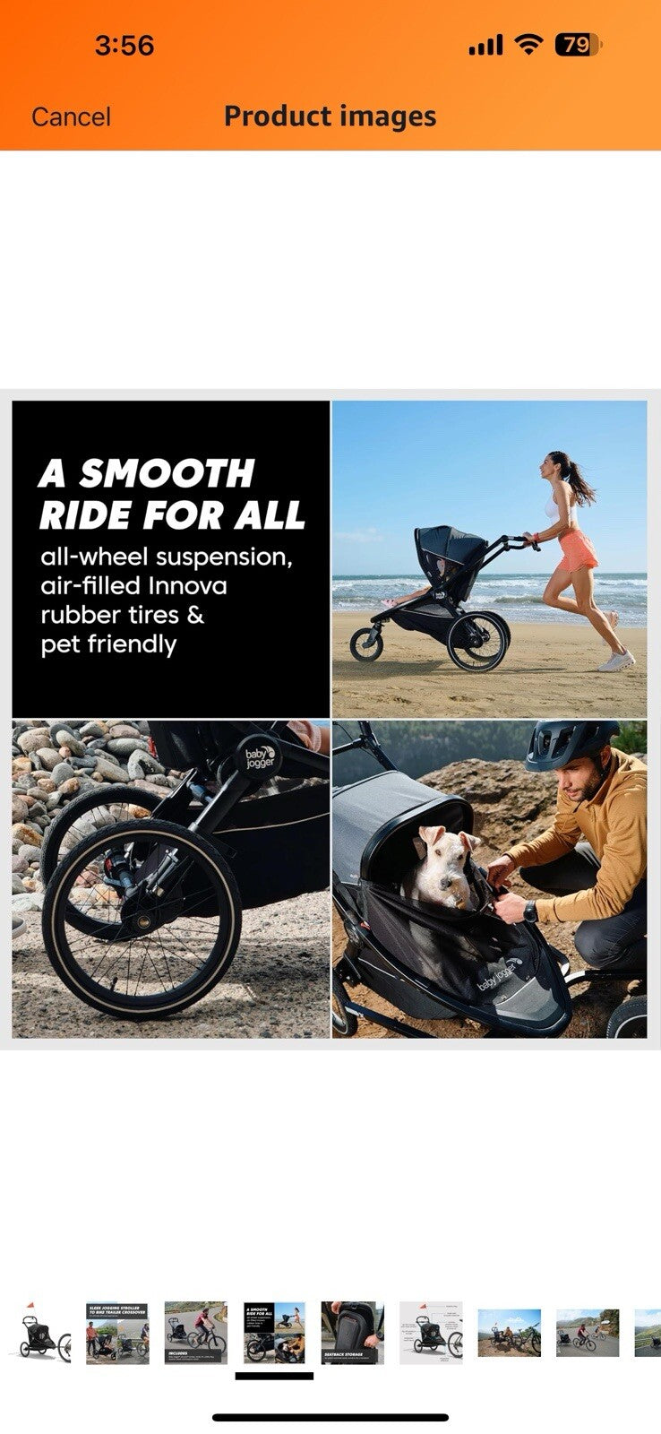 Baby Jogger City Prix Jogger x Bike Trailer – Easily Converts to Bike Trailer 
