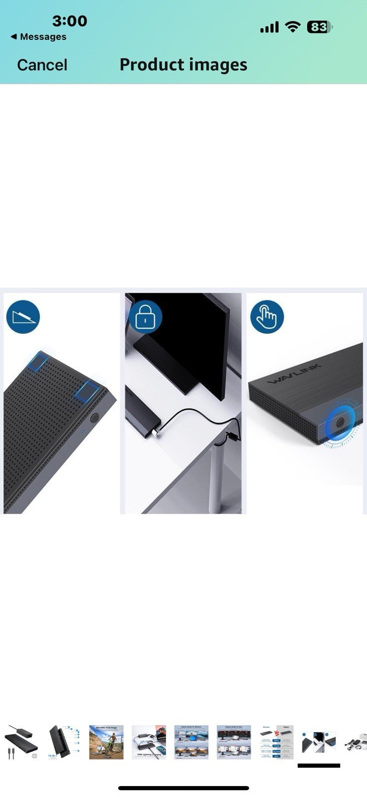 Laptop Docking Station, Docking Station 3 Monitors with 2* DP+HDMI
