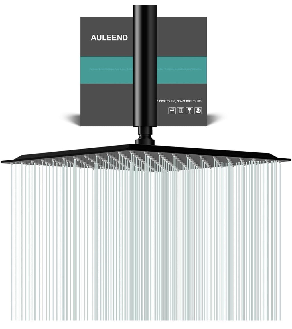 Square Rain Shower Head, High Flow Stainless Steel,Work with any decorative