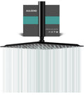 Square Rain Shower Head, High Flow Stainless Steel,Work with any decorative