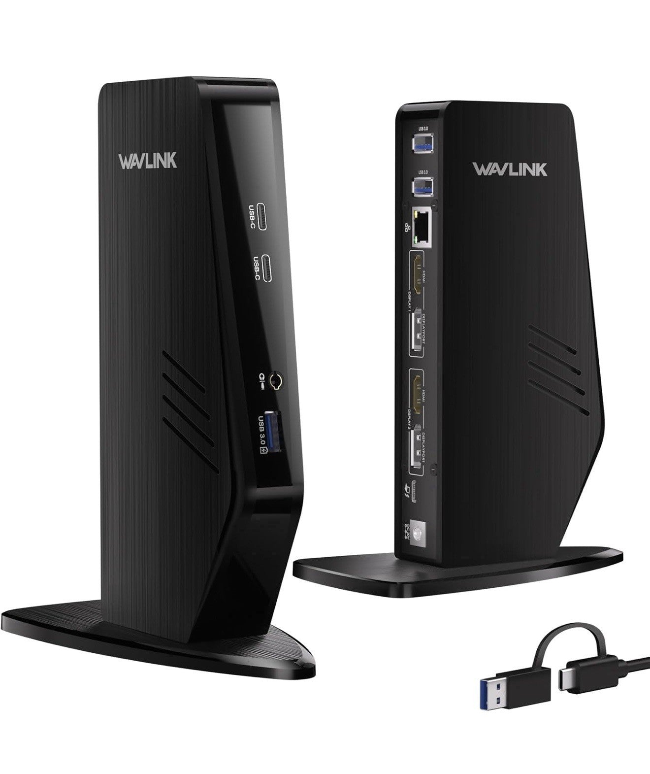 WAVLINK USB C Docking Station Dual Monitor, Dual 5K/4K@60Hz
