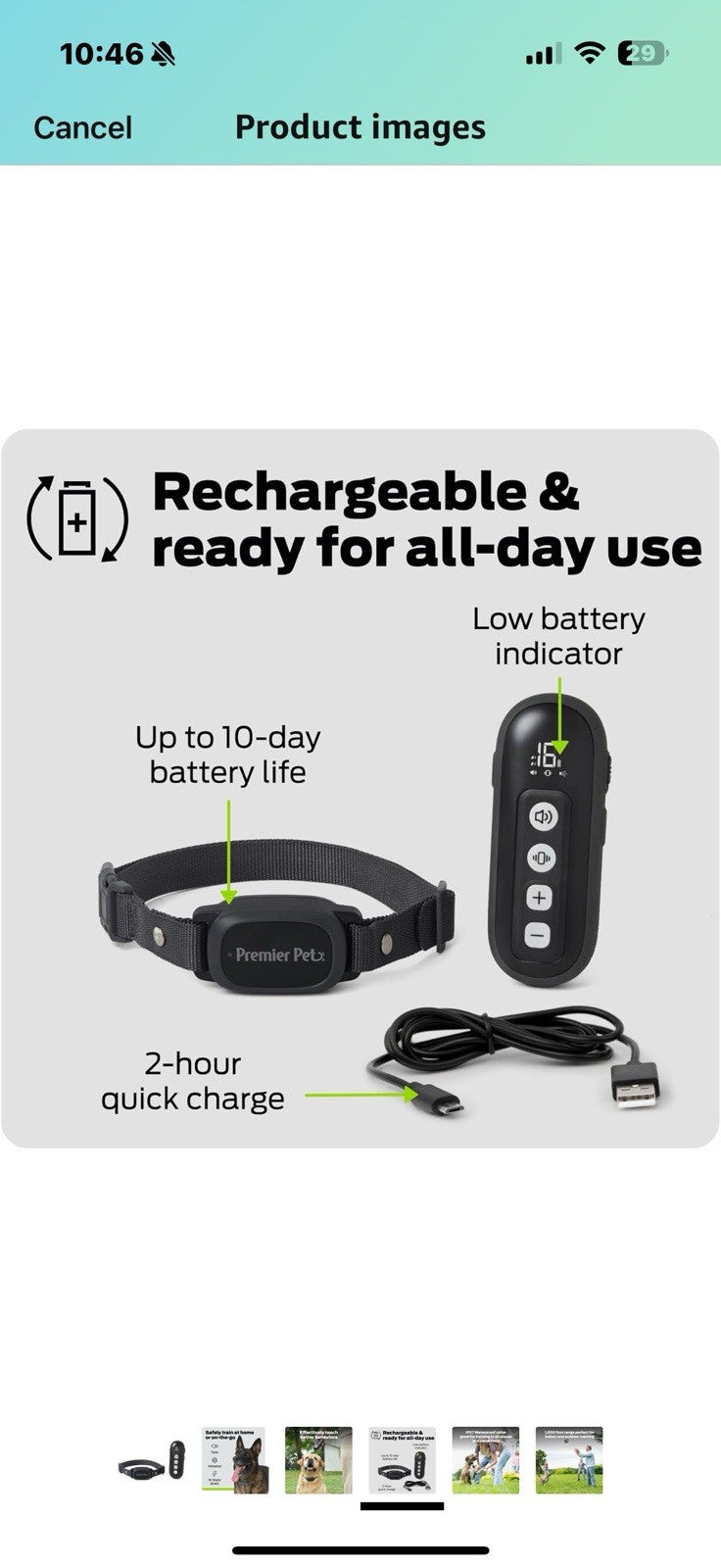 Dog Static Collar - 1000ft Dog Training Collar with Remote Dogs - Rechargeable