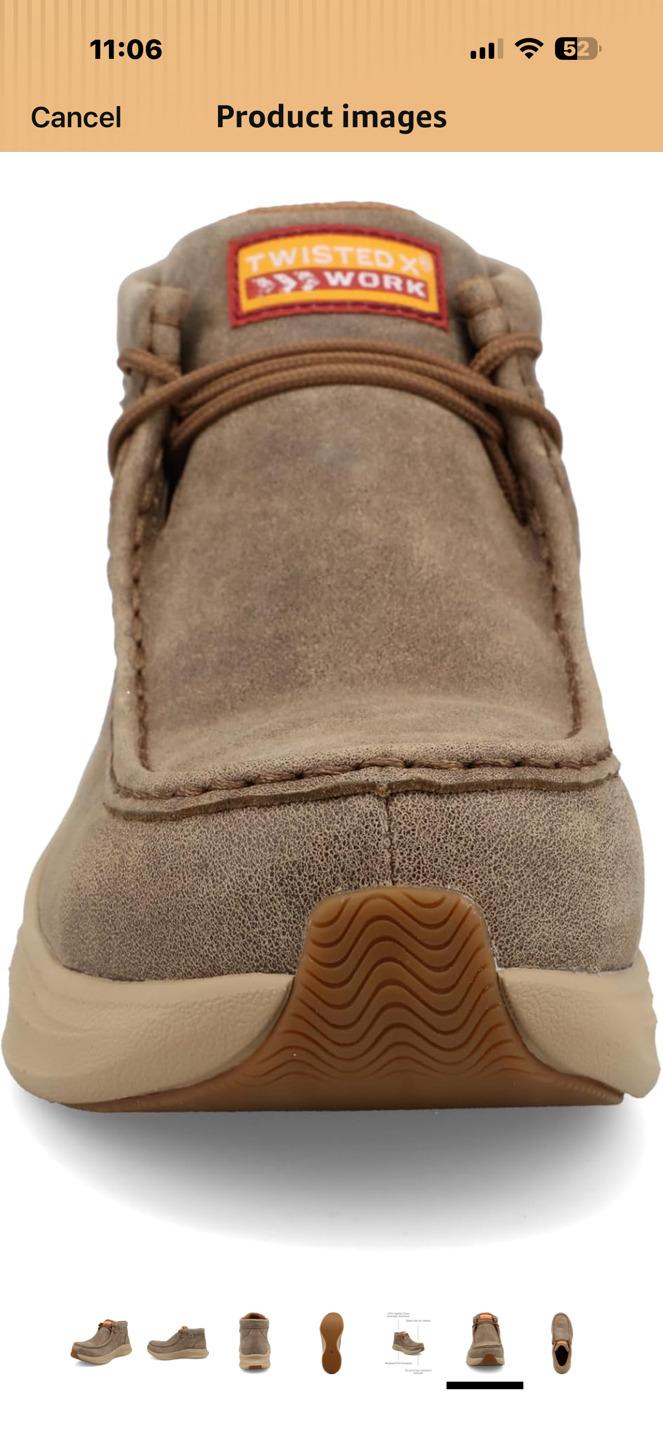 Twisted X womens Ultralite X Steel Toe Work Shoe

Color: Bomber
Size:
9.5

PREMIUM LEATHER: 4" Mid Top with Leather Upper and Moc Toe
SAFETY TOE: Steel toe (ASTM F2413-24 I/C EH SRO)
LIGHTWEIGHT: UltraLite X utilizes a unique EVA compound to create footwe