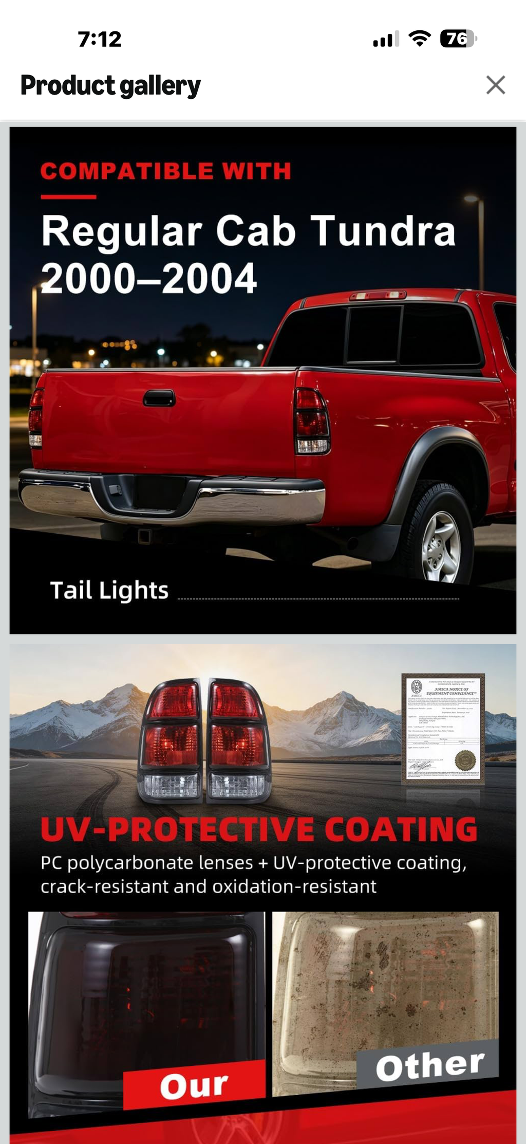 MOUTUX Tail Lights Compatible with Toyota Tundra Regular Cab & Access Cab 2000-2006 Fit Fleetside Bed Models Rear Brake Lamp Assembly with Wiring Harness 815600C010, 815500C010, TO2800129 Luz Trasera

Brand MOTUX
Color smoky
Specific Uses For Product Rear