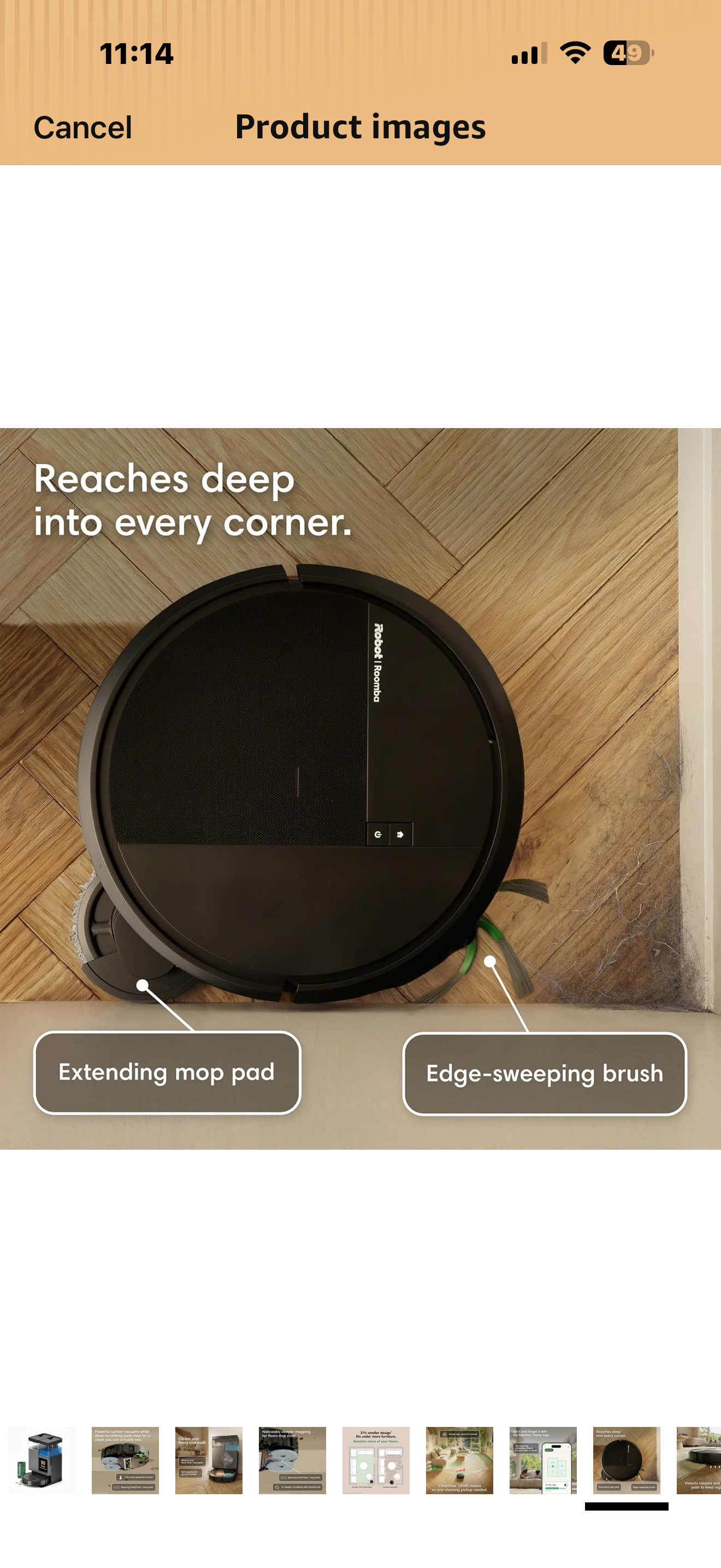 iRobot Roomba Plus 415X Combo Robot Vacuum & Mop + AutoWash Dock, Self‑Cleaning & Heated Dry, Auto‑Empty up to 90 Days, 140x Power-Lifting Suction, 2X Deeper Mopping, Ideal for Homes with Pets & Kids

Brand iRobot
Model Name 415X
Surface Recommendation Ca