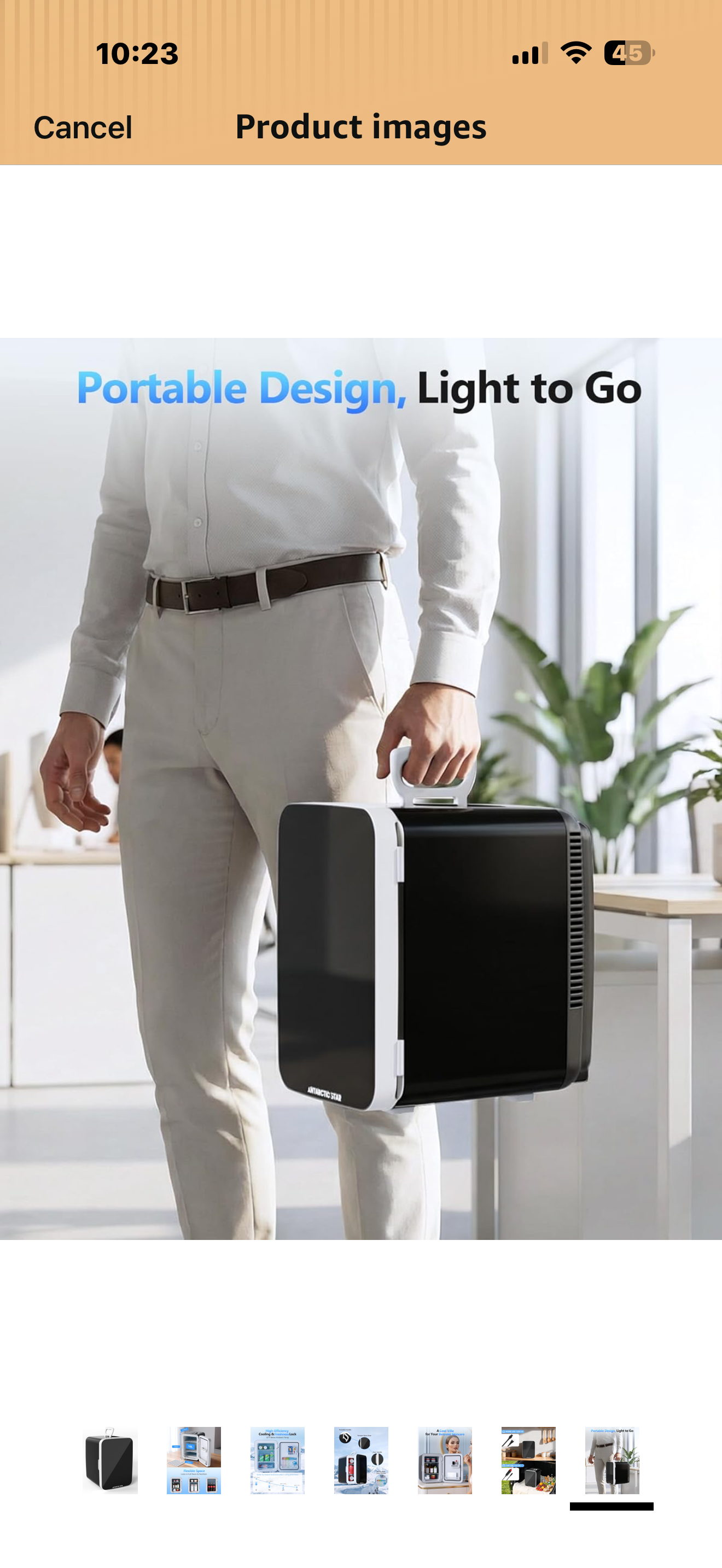 Antarctic Star 10L Compact Mini Fridge, Portable Small Refrigerator with AC/DC Dual Power, Thermoelectric Cooler for Beverage, Skincare, Food, Bedroom, Office, Dorm & Car, Black

Top highlights
Product Dimensions 12.9"D x 9.9"W x 14"H
Brand Antarctic Star