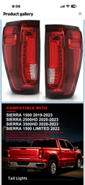 MOUTUX LED Rear Tail Lights Lamps Assembly Compatible with GMC Sierra 1500 2019-2023/Fit GMC Sierra 2500HD/3500HD 2020-2023 Pair Left & Right side 84831183, GM2800310, GM2801310 Red Lens

Brand MOTUX
Color red
Specific Uses For Product Rear Lights
Light S