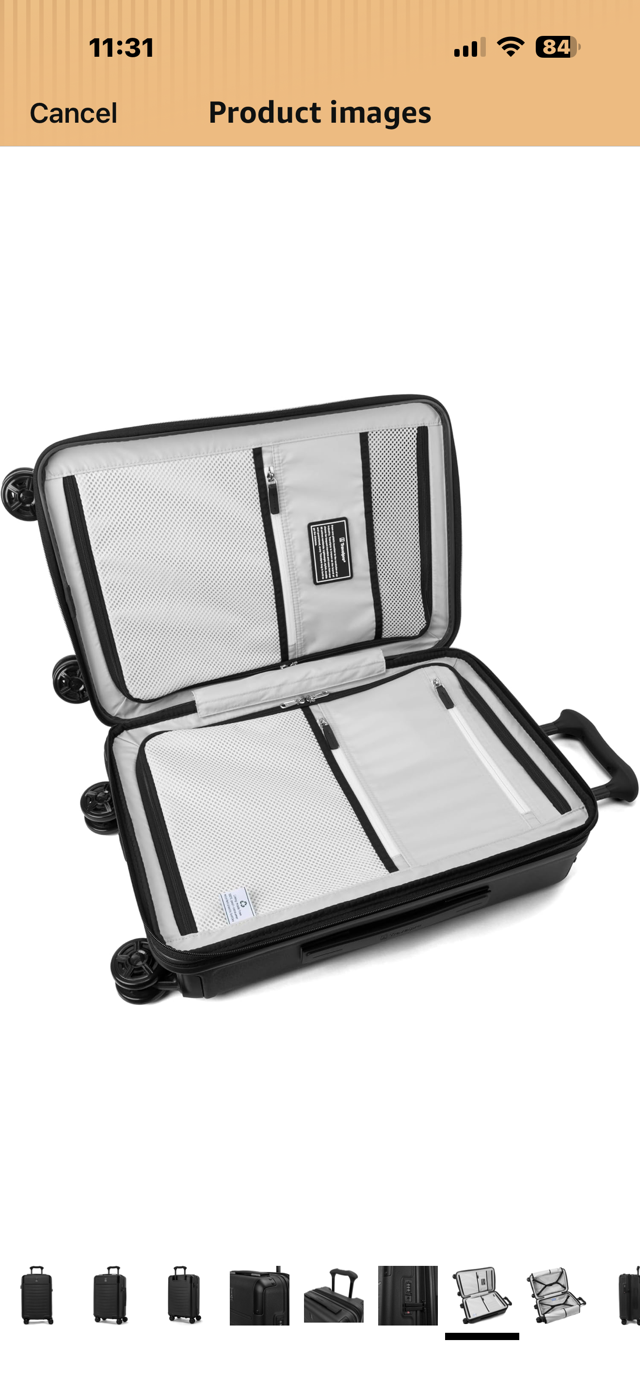 Travelpro Platinum Elite Hardside Expandable Carry on Luggage, 8 Wheel Spinner, TSA Lock, Hard Shell Polycarbonate Suitcase, Jet Black, Carry on 21-Inch

EFFORTLESS PRECISION ROLLING — The exclusive PrecisionGlide System combines eight 360° MagnaTrac self