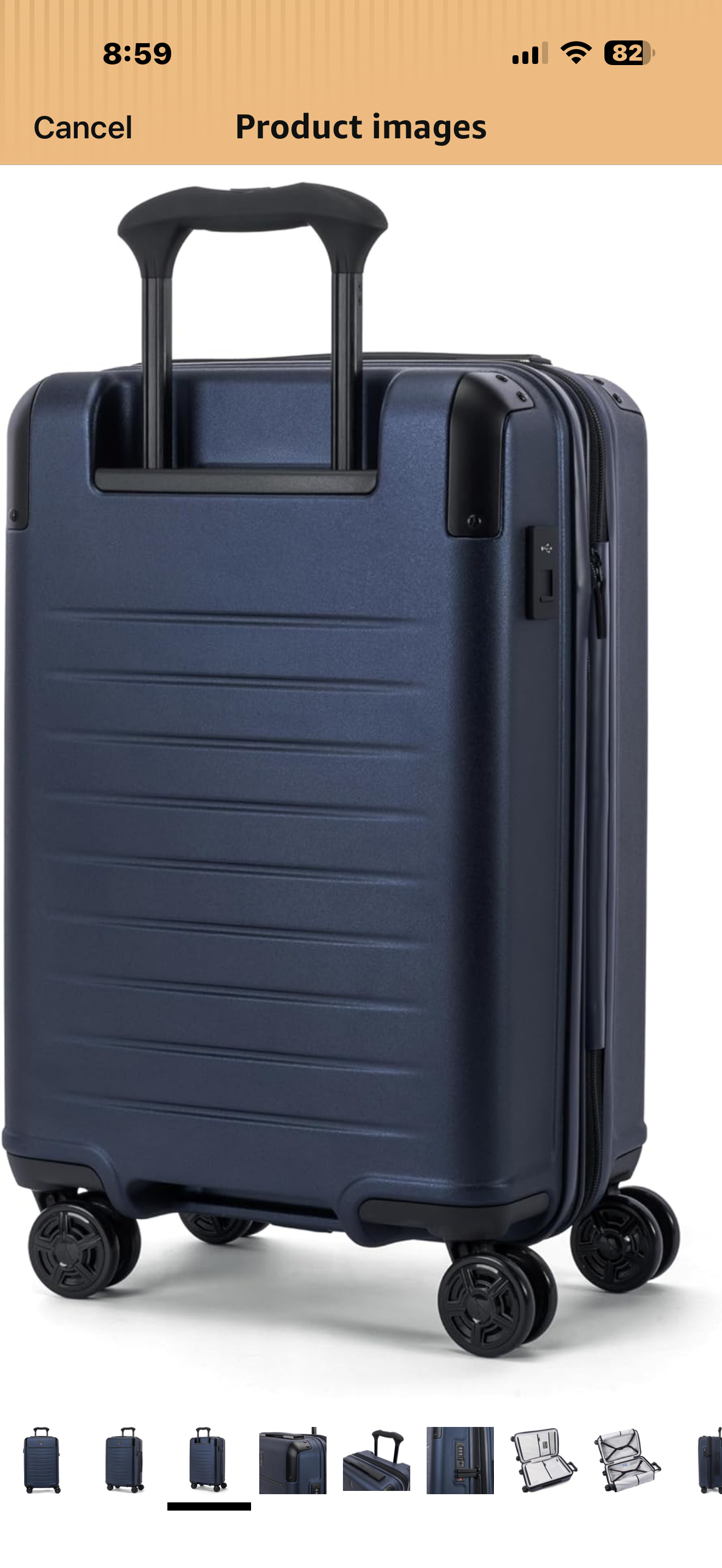 Travelpro Platinum Elite Hardside Expandable Carry on Luggage, 8 Wheel Spinner, TSA Lock, Hard Shell Polycarbonate Suitcase, Aviator Navy, Carry on 21-Inch

EFFORTLESS PRECISION ROLLING — The exclusive PrecisionGlide System combines eight 360° MagnaTrac s