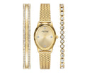 Anne Klein New York Crystal Accented Women's Watch and Bracelet Set, 24 x 35mm

Details
Brand: Anne Klein New York;
Model #: 12/7786GPST;
Case Material: Alloy;
Case Thickness: 8.6 mm;
Case Diameter: 24 x 35 mm;
Movement: Quartz;
Used good condition