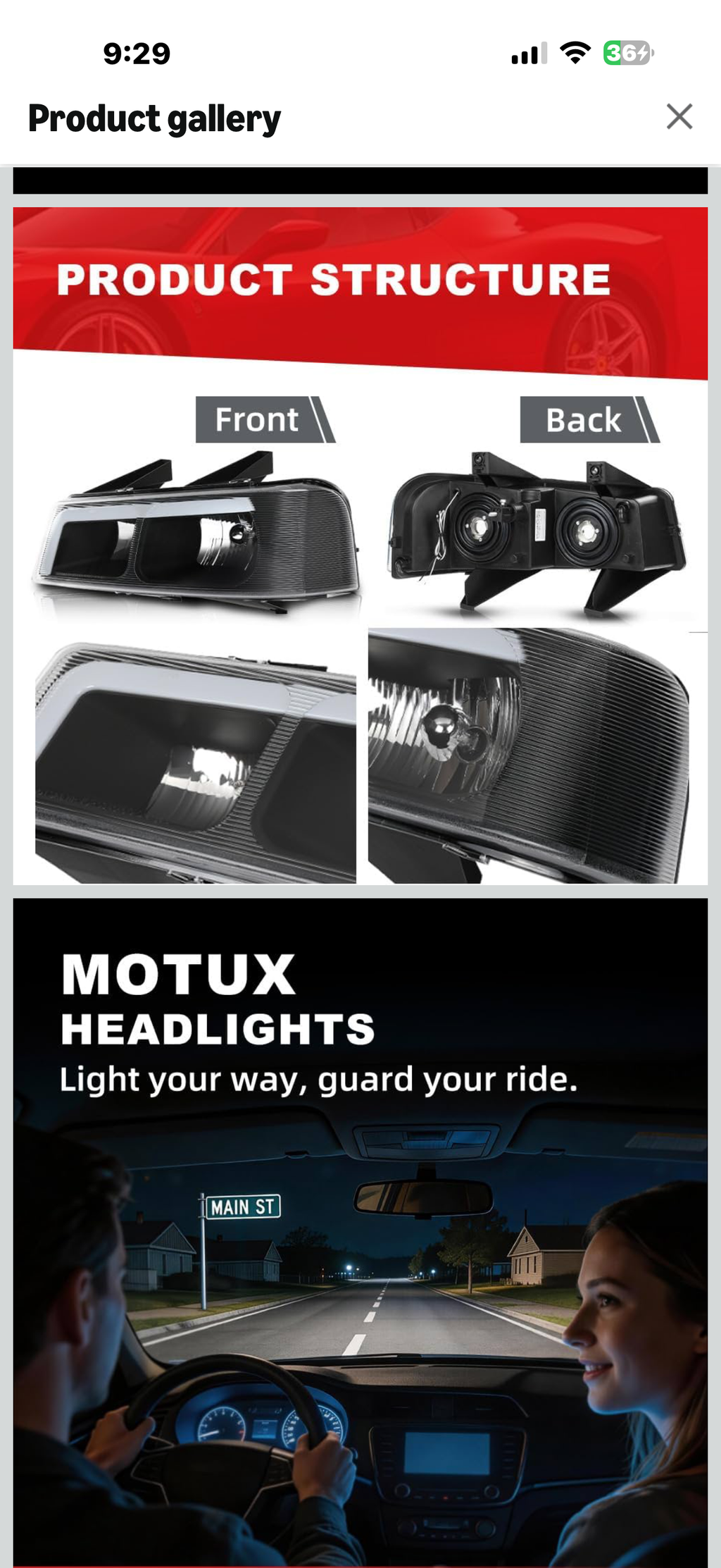 Pair LED Headlights Assembly w/Bulbs Compatible with Chevy Express GMC Savana 1500 2003-2014/ Fit Express Savana 2500 3500 2003-2023 Clear Lens Black Housing Headlamps

Brand MOTUX
Color Clear Lens Black Housing
Specific Uses For Product Head Lights
Light