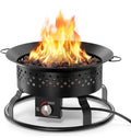 Electactic Portable Propane Fire Pit, 50000 BTU with Fire Pit Cover, Carrying Kit, 19-inch, Smokeless Gas Fire Pit for Camping, Backyard, RV, Deck and Outdoor Activities

Set name: Deep Black

Product Dimensions 19.09"D x 19.09"W x 11.61"H
Brand Electacti