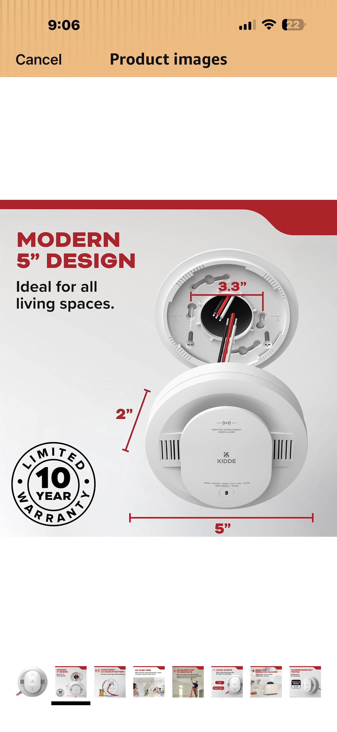 Kidde Smoke Detector, Hardwired with AA Battery Backup, Wire-Free Interconnect, Voice Alerts, LED Status Light, 85 dB Alarm, 5inches, 20SAR-VRF

Style: Hardwired with AA Battery Backup

Size: Smoke Detector

Brand Kidde
Style Hardwired with AA Battery Bac