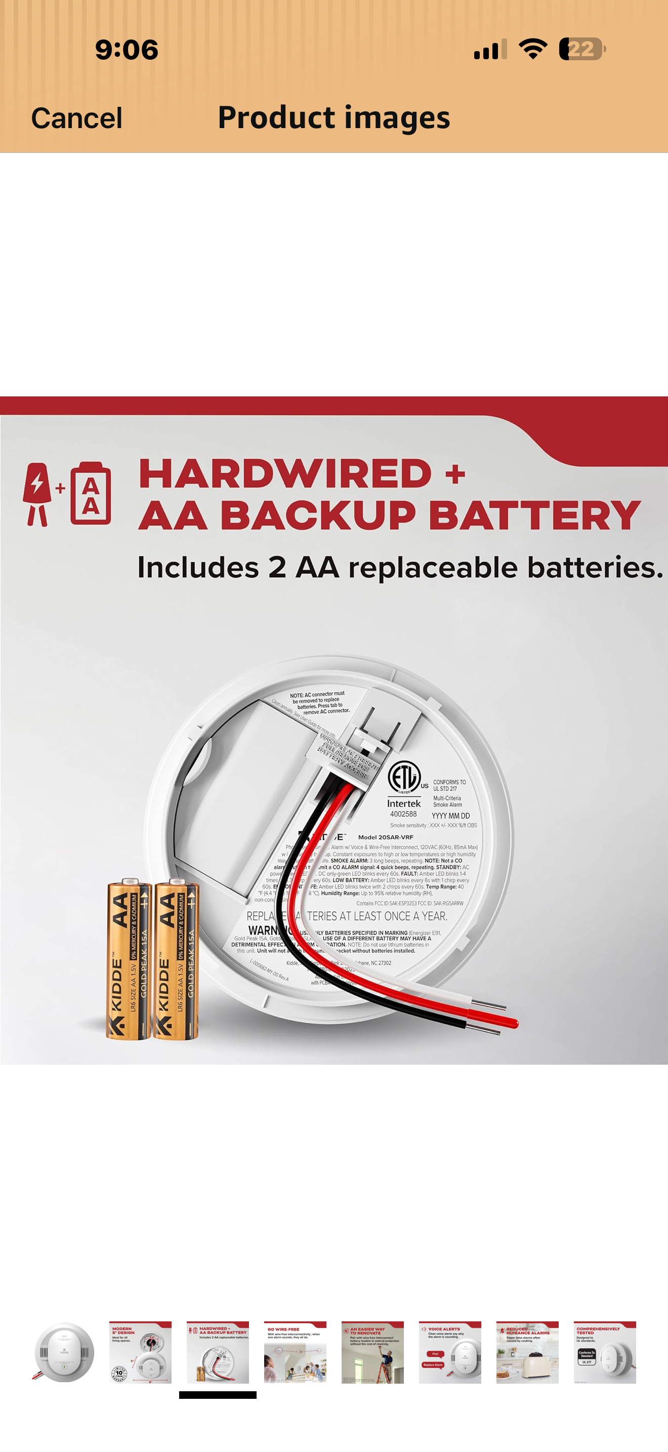 Kidde Smoke Detector, Hardwired with AA Battery Backup, Wire-Free Interconnect, Voice Alerts, LED Status Light, 85 dB Alarm, 5inches, 20SAR-VRF

Style: Hardwired with AA Battery Backup

Size: Smoke Detector

Brand Kidde
Style Hardwired with AA Battery Bac