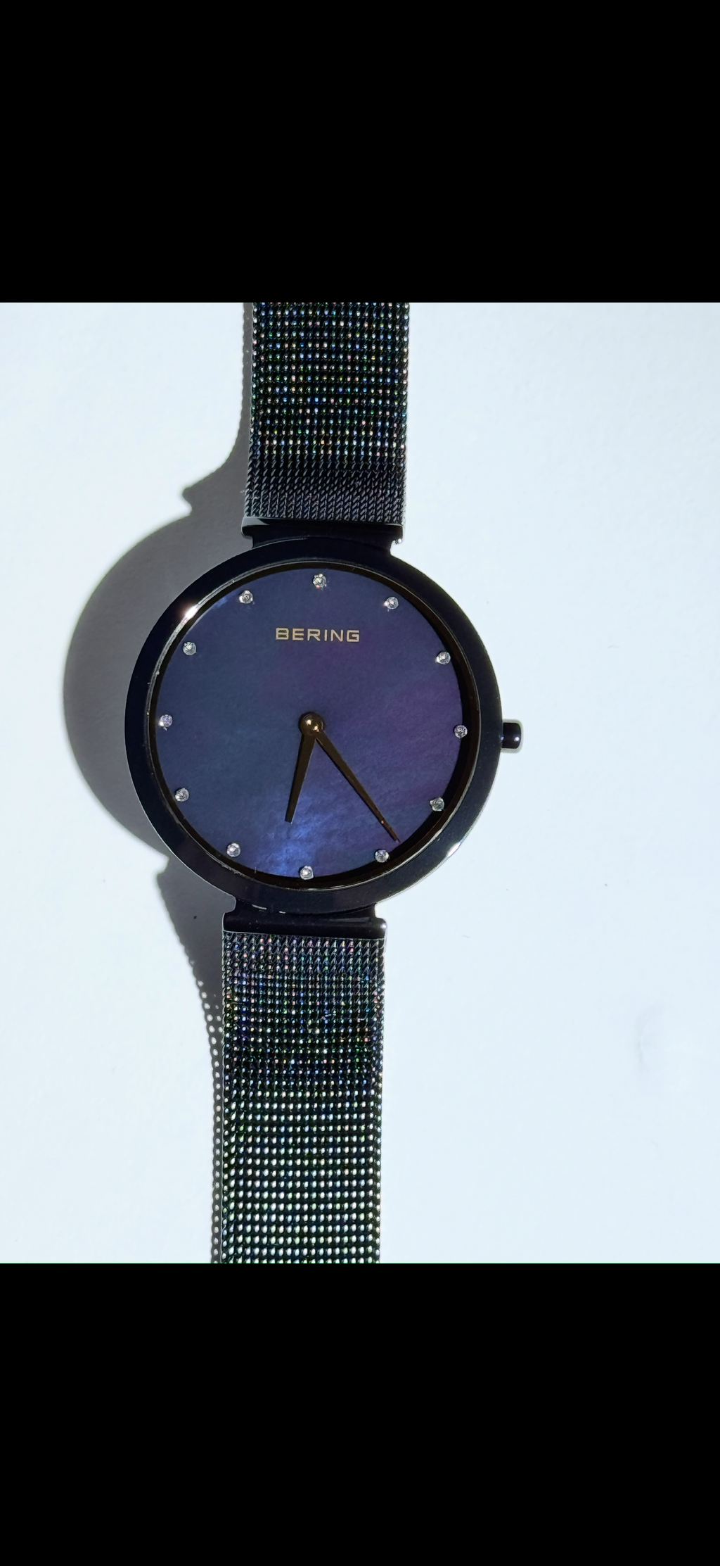 Bering Women's Ultra Slim Stainless Steel Milanese
Mesh Watch, 32mm
Like new without box
Brand: Bering
• Collection Name: Ultra Slim
• Model #: 18132-399
• Case Material: Stainless Steel
• Case Thickness: 5 mm
• Case Diameter: 32 mm
• Bezel: Fixed
