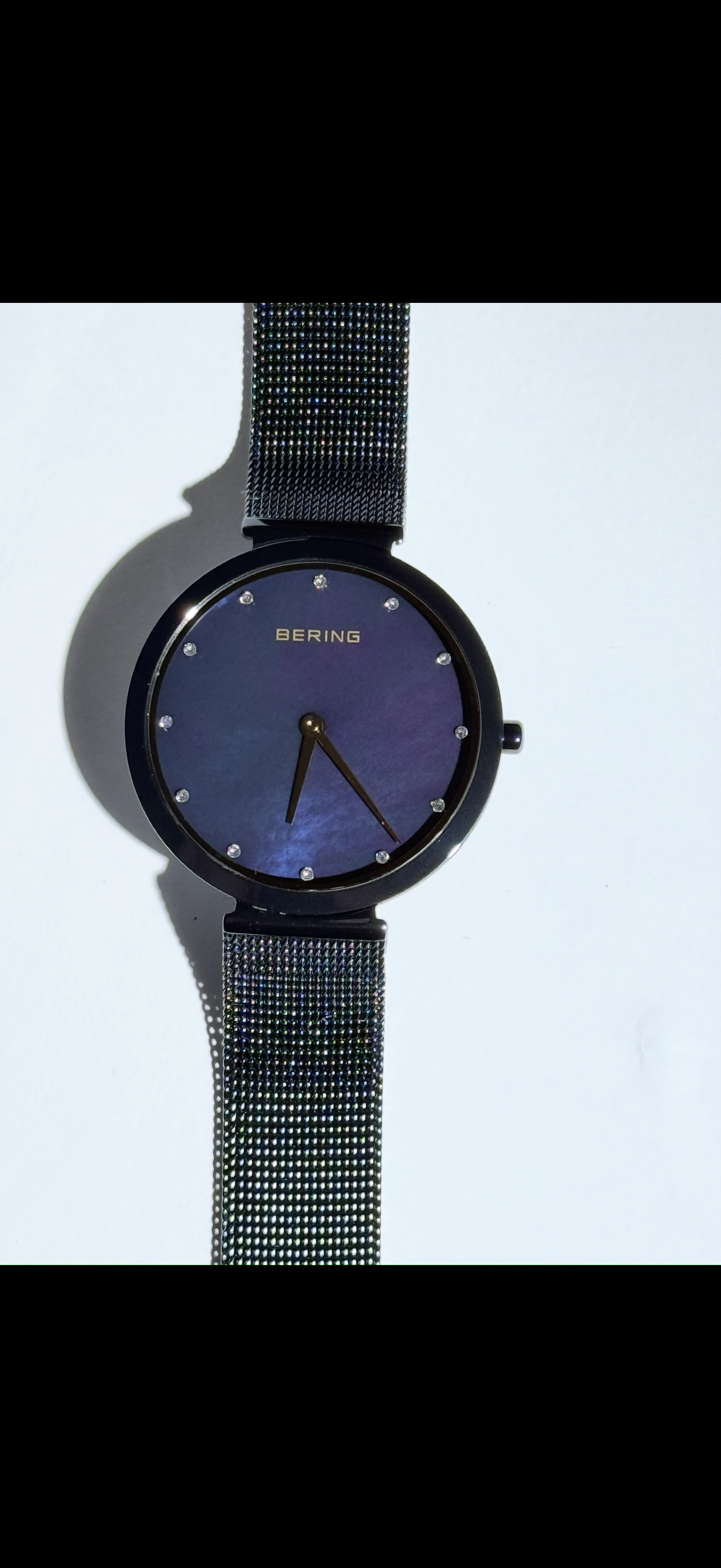 Bering Women's Ultra Slim Stainless Steel Milanese
Mesh Watch, 32mm
Like new without box
Brand: Bering
• Collection Name: Ultra Slim
• Model #: 18132-399
• Case Material: Stainless Steel
• Case Thickness: 5 mm
• Case Diameter: 32 mm
• Bezel: Fixed