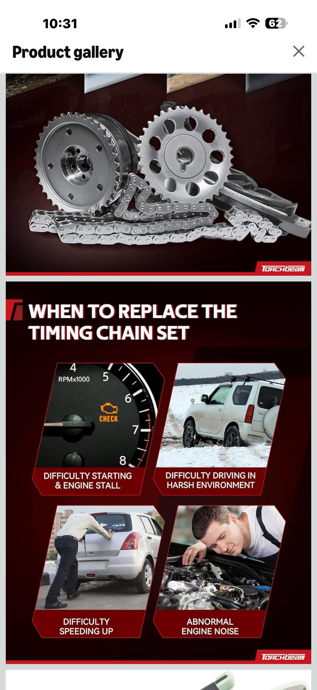 Torchbeam Engine Timing Chain Kit Compatible with Ford Explorer 1997-2010 4.0L, Ranger 2001-2008 4.0L, Mustang 2005-2010 4.0L, Explorer Sport Trac 2007-2010 4.0L, Mercury Mountaineer 1998-2010 4.0L

Compatibility]: Torchbeam Engine Timing Chain Kit Compat
