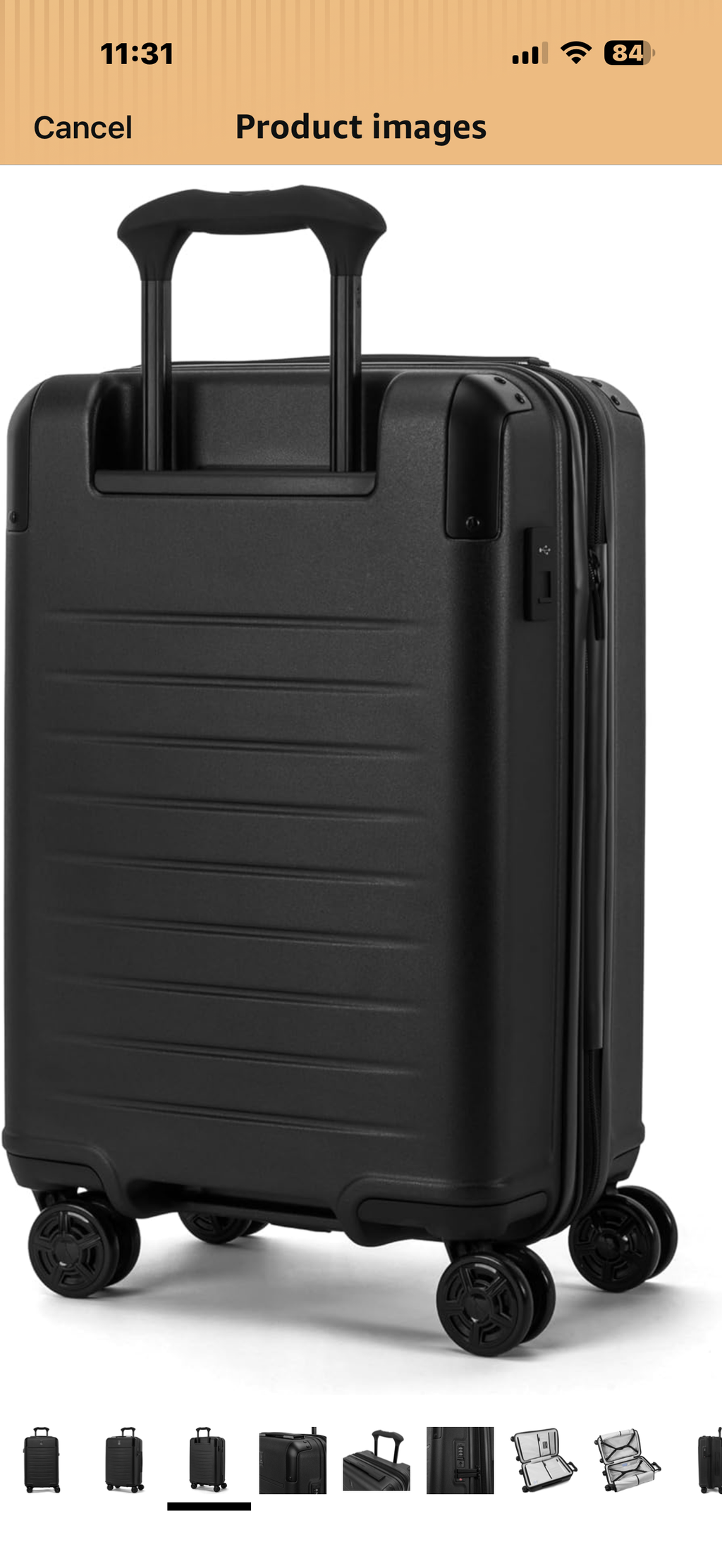 Travelpro Platinum Elite Hardside Expandable Carry on Luggage, 8 Wheel Spinner, TSA Lock, Hard Shell Polycarbonate Suitcase, Jet Black, Carry on 21-Inch

EFFORTLESS PRECISION ROLLING — The exclusive PrecisionGlide System combines eight 360° MagnaTrac self
