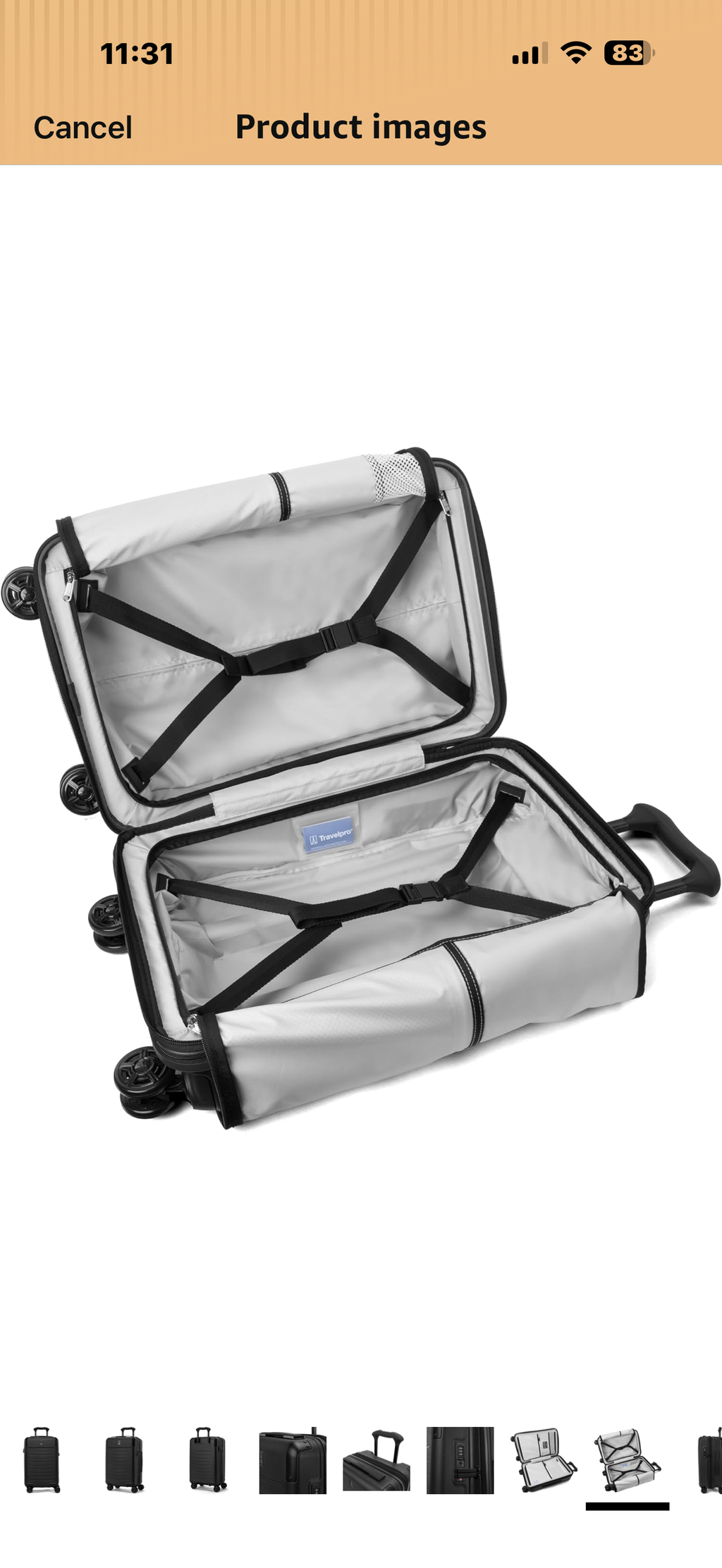 Travelpro Platinum Elite Hardside Expandable Carry on Luggage, 8 Wheel Spinner, TSA Lock, Hard Shell Polycarbonate Suitcase, Jet Black, Carry on 21-Inch

EFFORTLESS PRECISION ROLLING — The exclusive PrecisionGlide System combines eight 360° MagnaTrac self