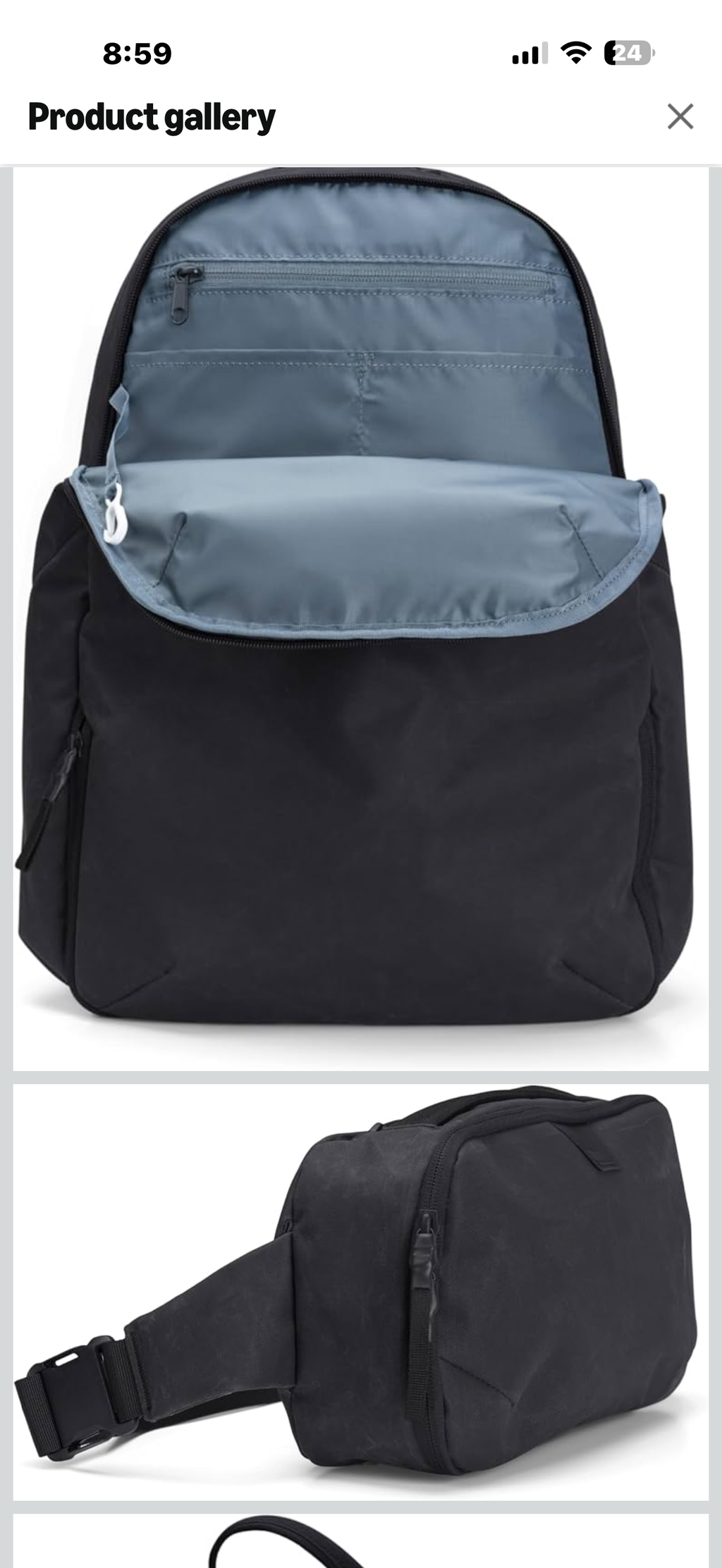 Thule Aion Changing Backpack, Diaper Bag with Changing pad, Internal Organizers, Soil Bag and Crossbody Sling, Durable Waxed Canvas

Diaper bag with padded changing mat and soil bag included
A removable sling bag keeps essentials ready for quick changes
C