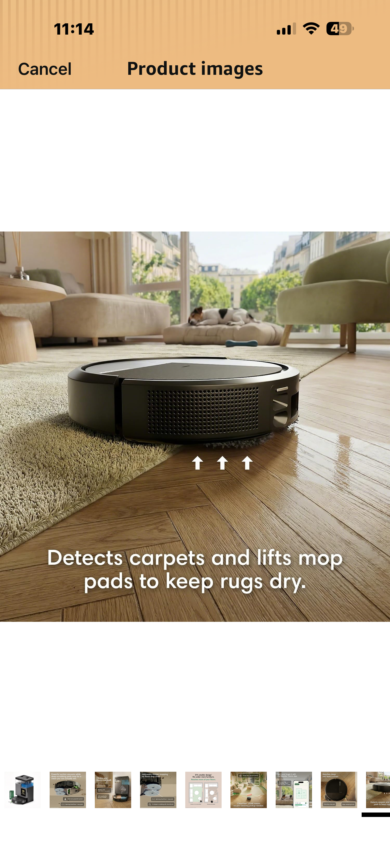 iRobot Roomba Plus 415X Combo Robot Vacuum & Mop + AutoWash Dock, Self‑Cleaning & Heated Dry, Auto‑Empty up to 90 Days, 140x Power-Lifting Suction, 2X Deeper Mopping, Ideal for Homes with Pets & Kids

Brand iRobot
Model Name 415X
Surface Recommendation Ca