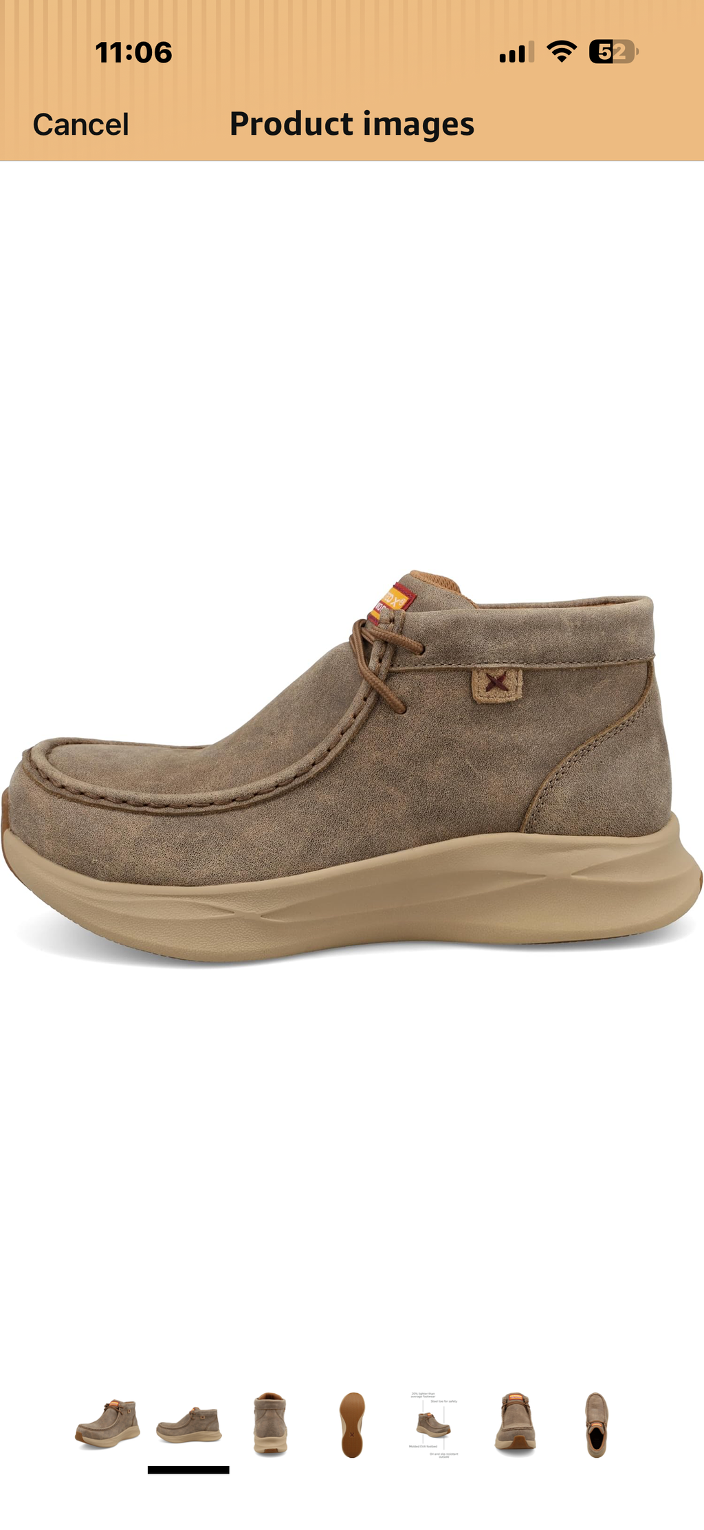 Twisted X womens Ultralite X Steel Toe Work Shoe

Color: Bomber
Size:
9.5

PREMIUM LEATHER: 4" Mid Top with Leather Upper and Moc Toe
SAFETY TOE: Steel toe (ASTM F2413-24 I/C EH SRO)
LIGHTWEIGHT: UltraLite X utilizes a unique EVA compound to create footwe