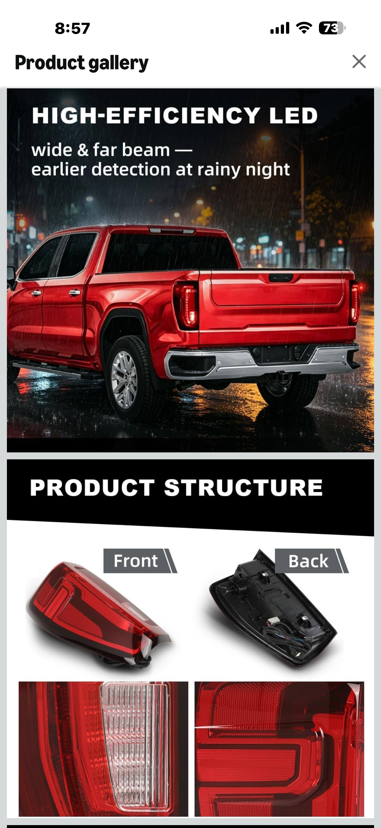 MOUTUX LED Rear Tail Lights Lamps Assembly Compatible with GMC Sierra 1500 2019-2023/Fit GMC Sierra 2500HD/3500HD 2020-2023 Pair Left & Right side 84831183, GM2800310, GM2801310 Red Lens

Brand MOTUX
Color red
Specific Uses For Product Rear Lights
Light S