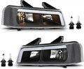 Pair LED Headlights Assembly w/Bulbs Compatible with Chevy Express GMC Savana 1500 2003-2014/ Fit Express Savana 2500 3500 2003-2023 Clear Lens Black Housing Headlamps

Brand MOTUX
Color Clear Lens Black Housing
Specific Uses For Product Head Lights
Light