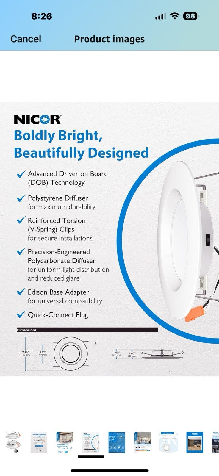 NICOR Lighting Recessed Light Fixtures - IXD 5-in & 6-in Recessed LED
