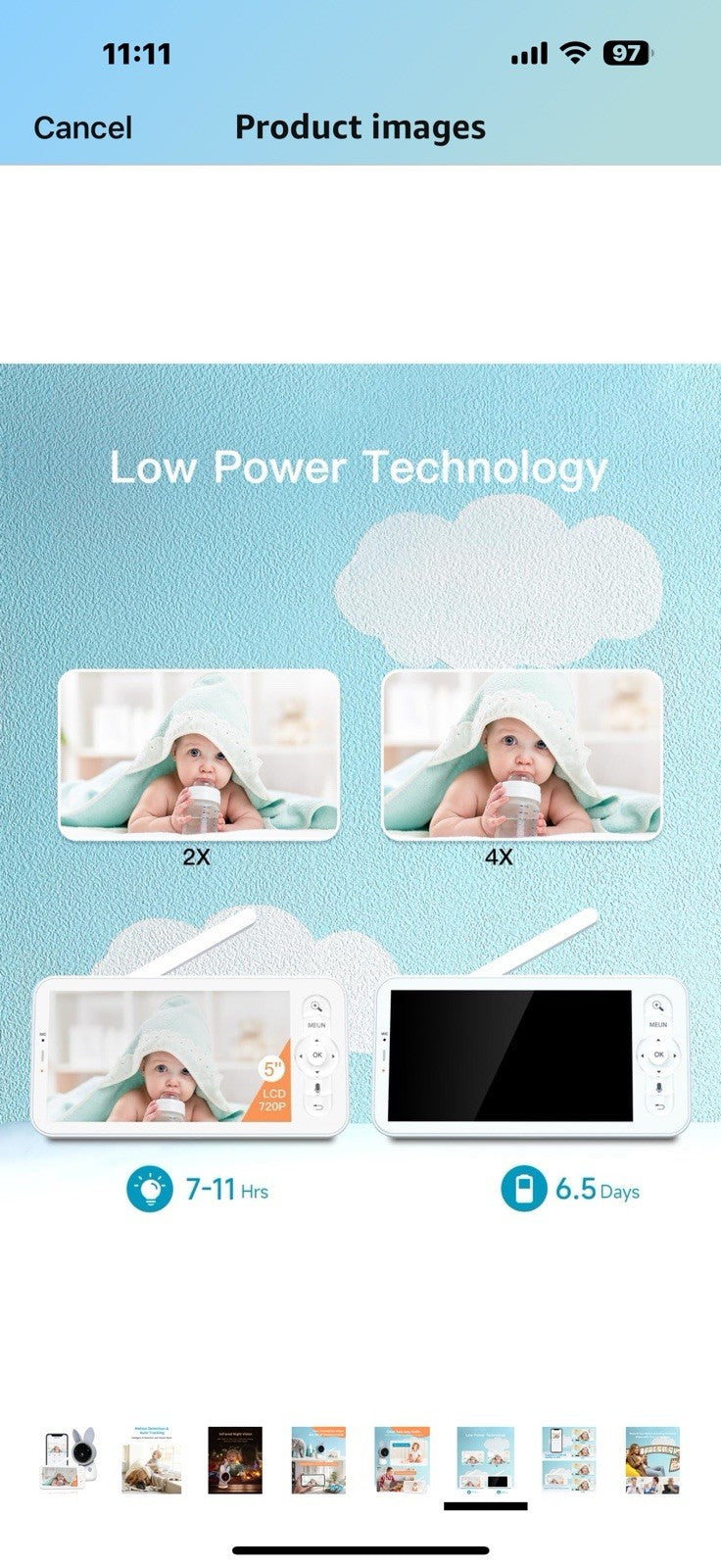 ARENTI Upgraded Video Baby Monitor,4MP 5" HD 2.4G&5G WiFi Baby Monitor