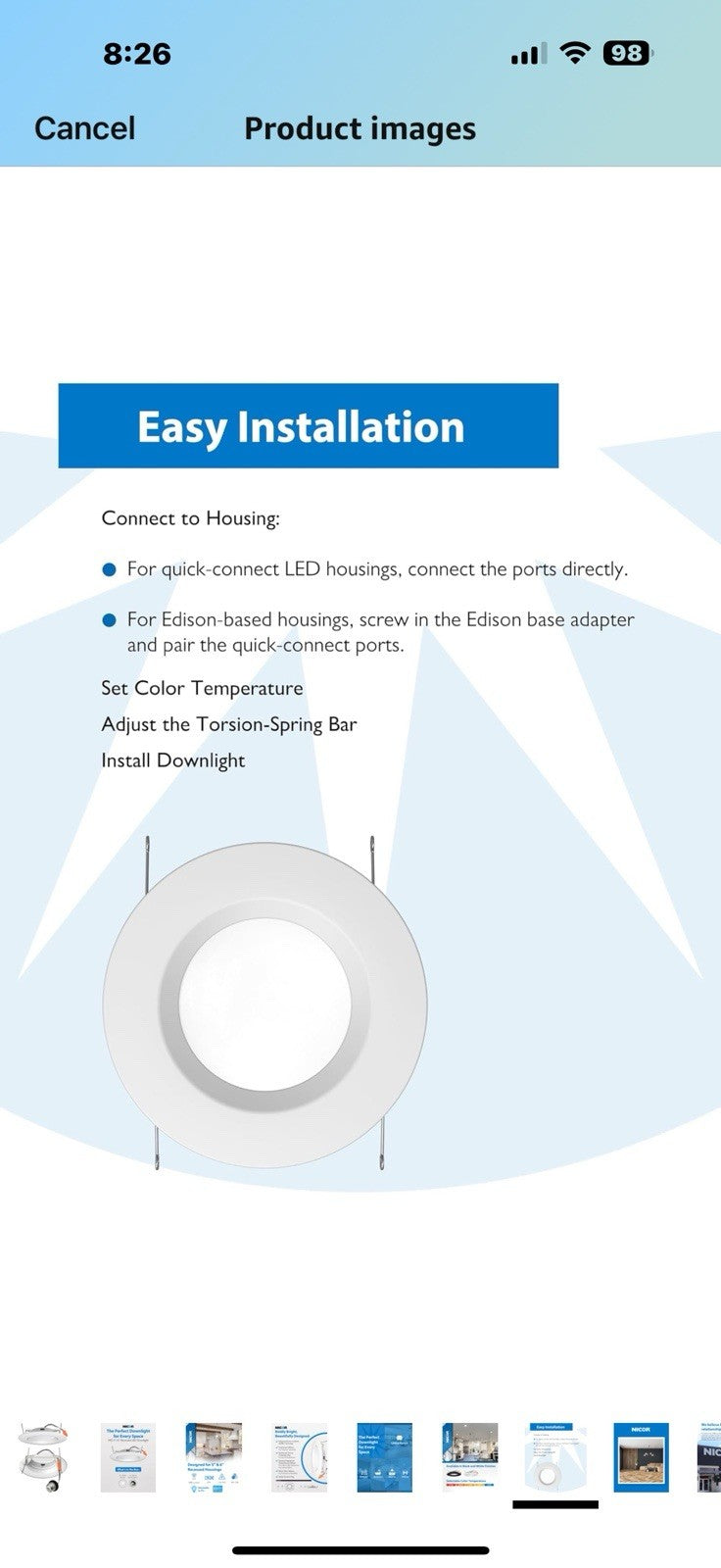 NICOR Lighting Recessed Light Fixtures - IXD 5-in & 6-in Recessed LED
