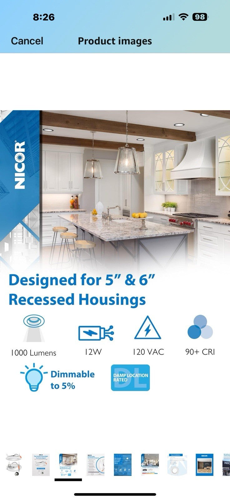 NICOR Lighting Recessed Light Fixtures - IXD 5-in & 6-in Recessed LED