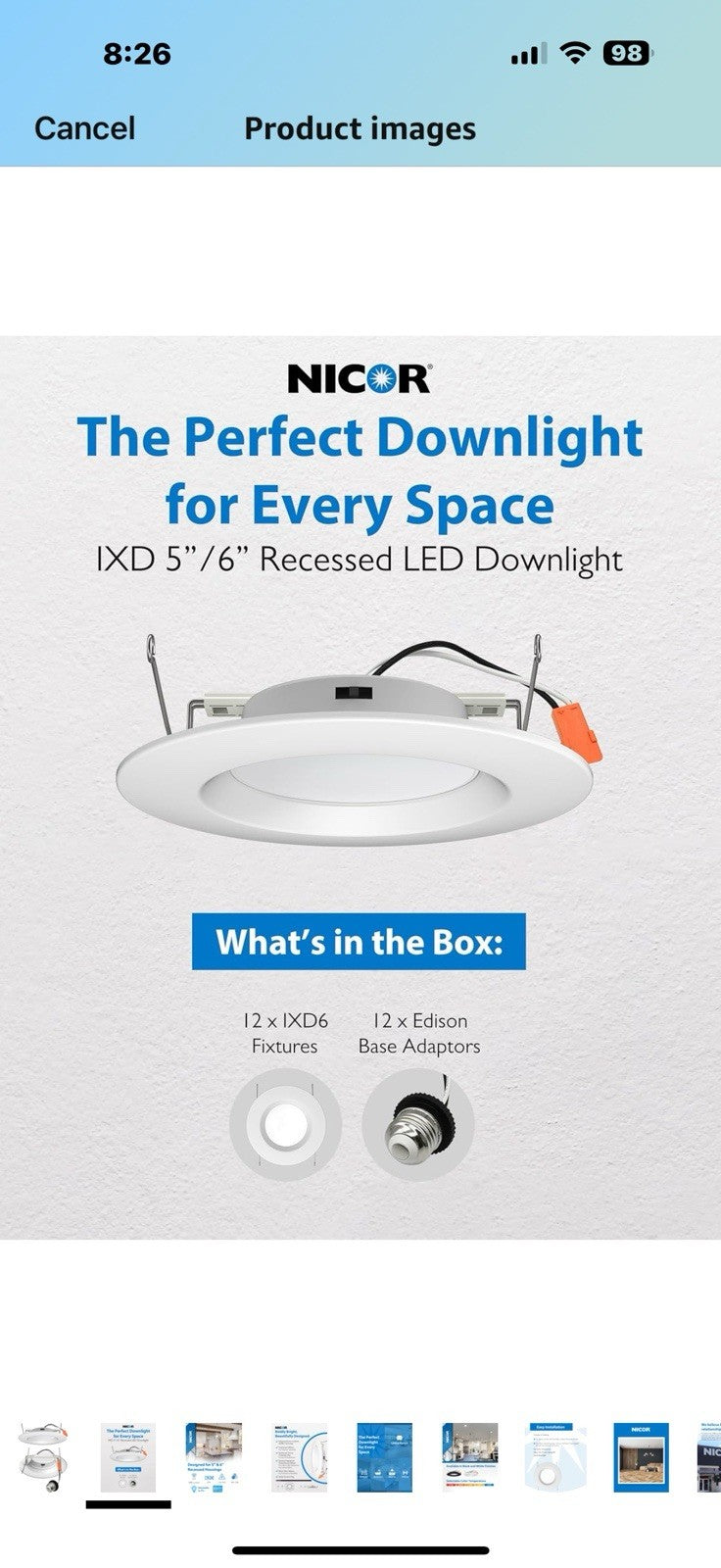 NICOR Lighting Recessed Light Fixtures - IXD 5-in & 6-in Recessed LED