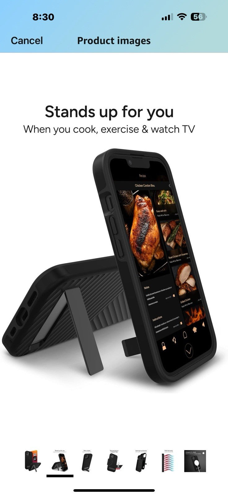 ZAGG Denali Snap Case with Kickstand for iPhone 16e/ 15/14/ 13-16ft Drop