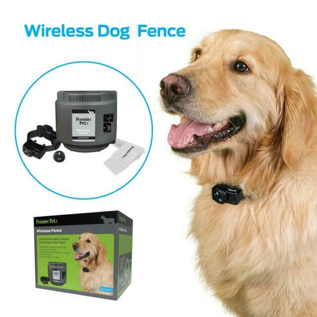 Premier Pet Wireless Dog Fence System - Circular Boundary, Adjustable